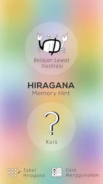 Play Hiragana Memory Hint [Indonesian]